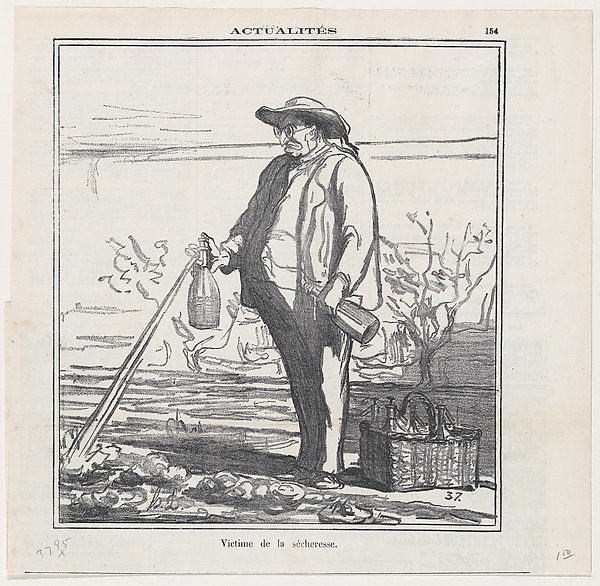 Honoré Daumier, Victim of the drought, from "News of the day"