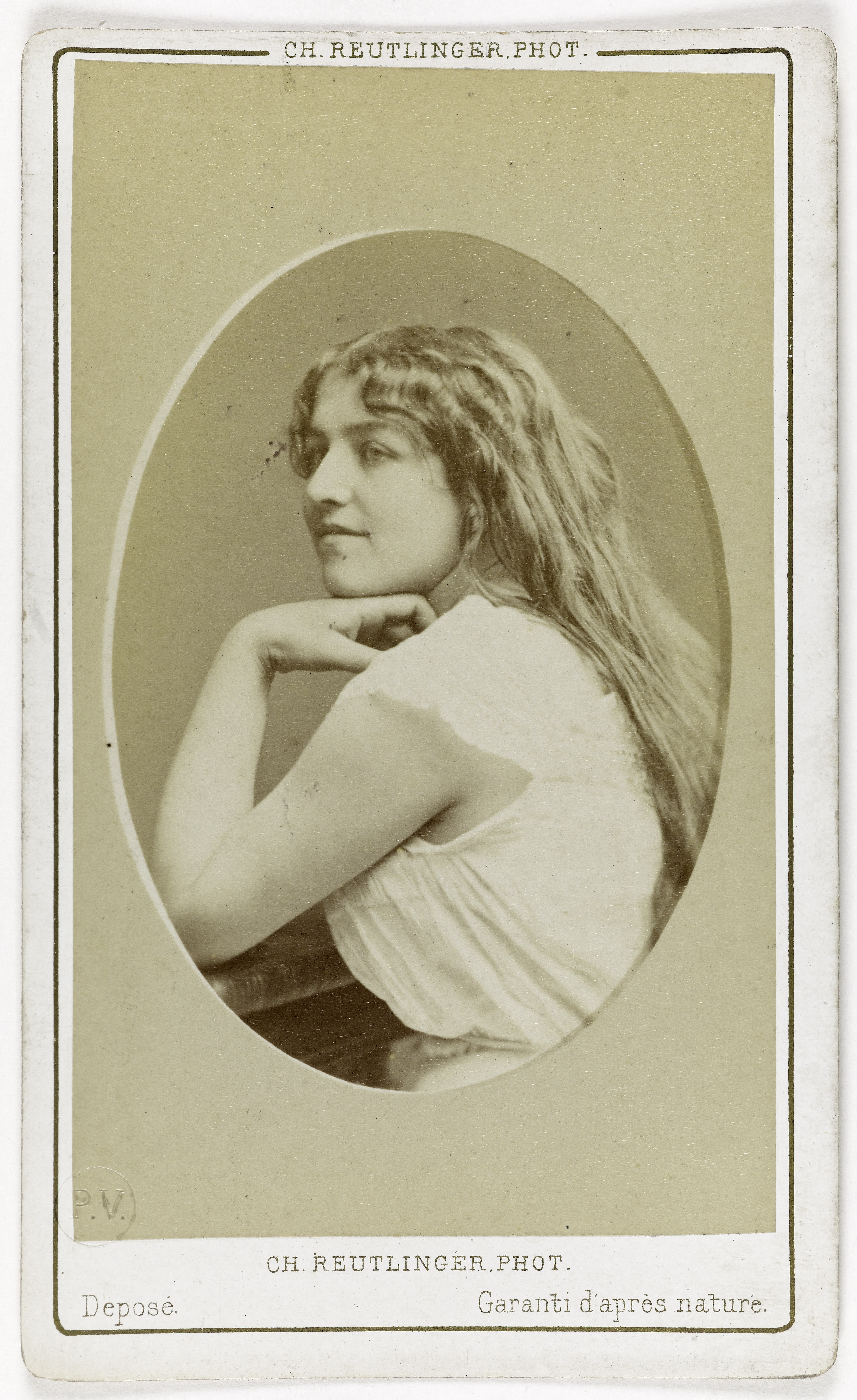 Charles Reutlinger, Portrait de Léontine Martin, actrice au Théâtre des Variétés.