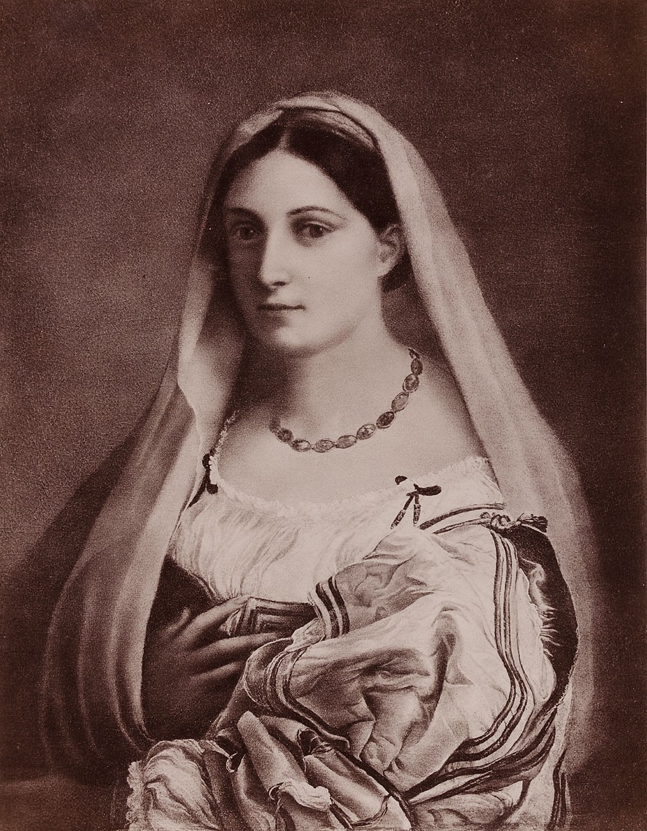 Giacomo Brogi, Firenze - Galleria Pitti: Ritratto di donna detta la Velata, Raffaello Sanzio