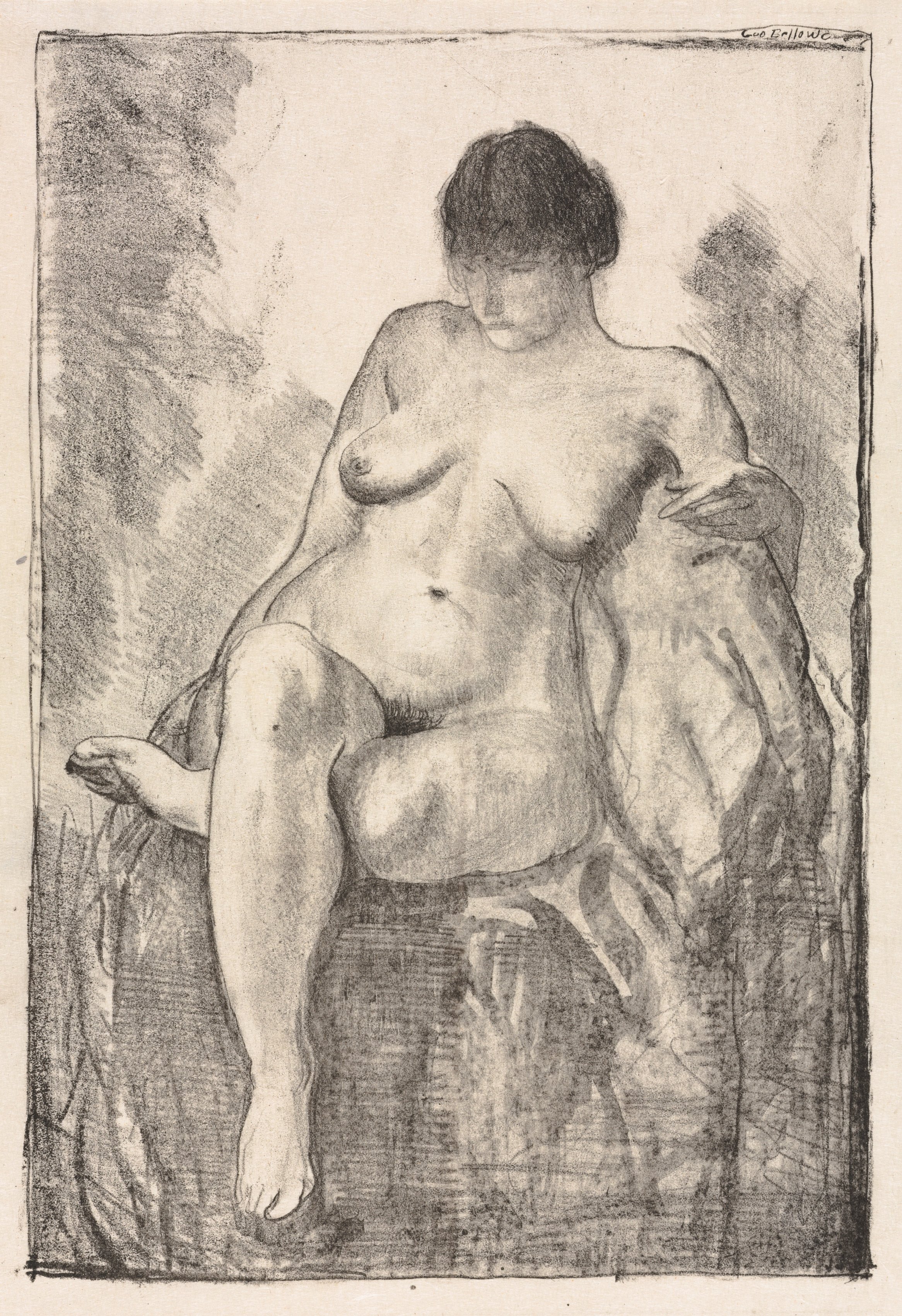 George Bellows, Nude Woman Seated