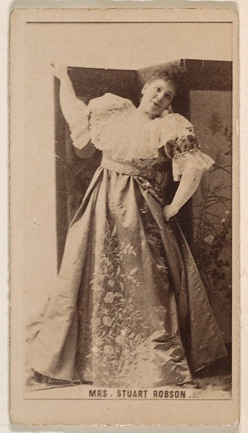 Kinney Brothers Tobacco Company, Mrs. Stuart Robson, from the Actresses series (N245) issued by Kinney Brothers to promote Sweet Caporal Cigarettes