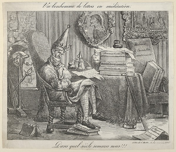 Eugène Delacroix, A Literary Fellow Meditating