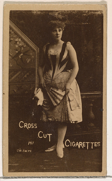 W. Duke, Sons & Co., Card Number 141, Miss Nults, from the Actors and Actresses series (N145-1) issued by Duke Sons & Co. to promote Cross Cut Cigarettes