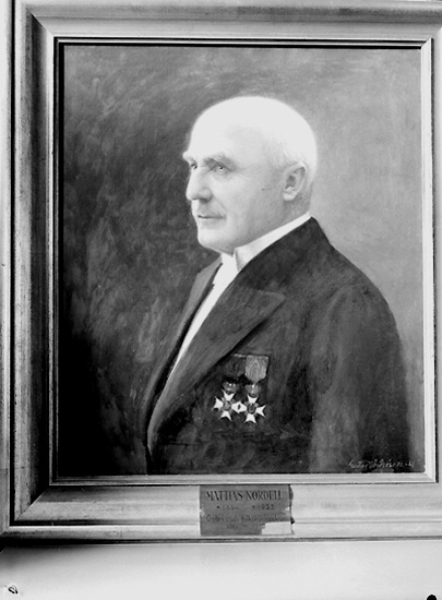 Knut Borg, The Mention House, Painting Motif: a man. Portrait of Mattias Nordell