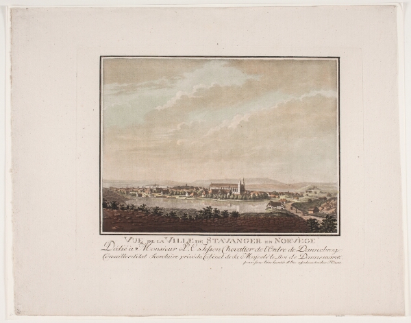 Georg Haas, Vue de la ville de Stavanger en Norvège