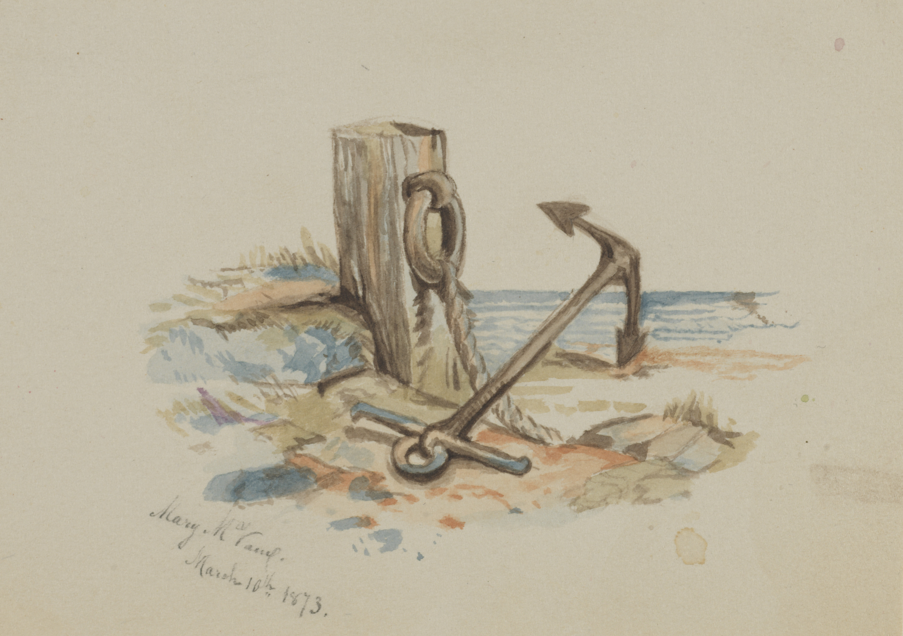 Mary Vaux Walcott, Untitled (Mooring and Anchor)
