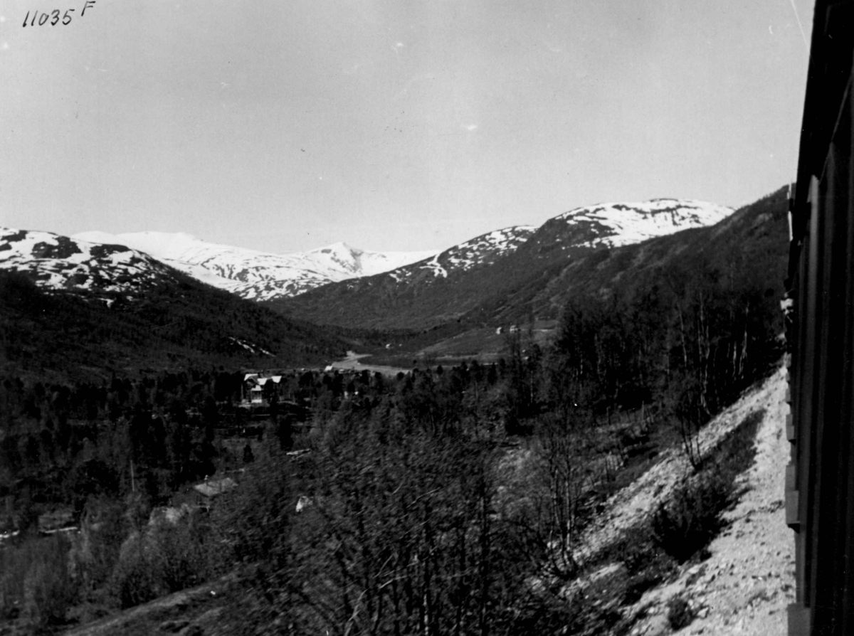 Anders Beer Wilse, Samferdsel, jernbane, Mjolfjell, Voss.