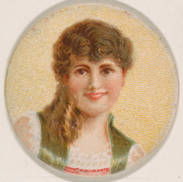 Kinney Brothers Tobacco Company, Portrait of woman, from the Novelties series (N228, Type 1) issued by Kinney Bros.