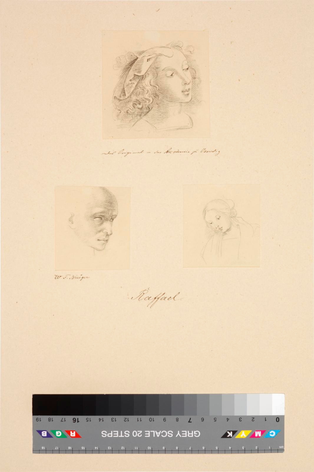 Woldemar Friedrich (author) Krüger, Girl’s head with open curls