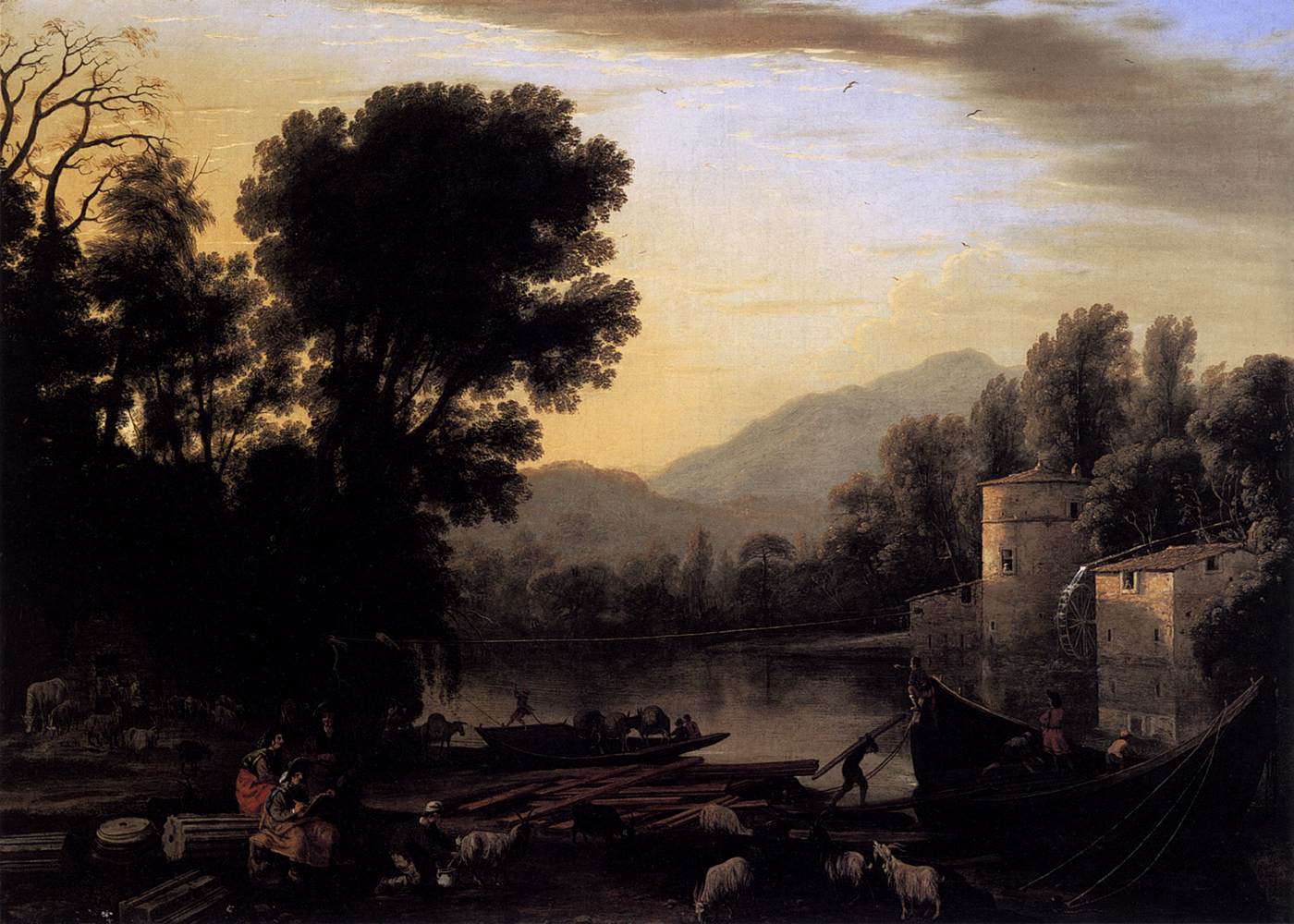 Claude Lorrain, Mill on a River
