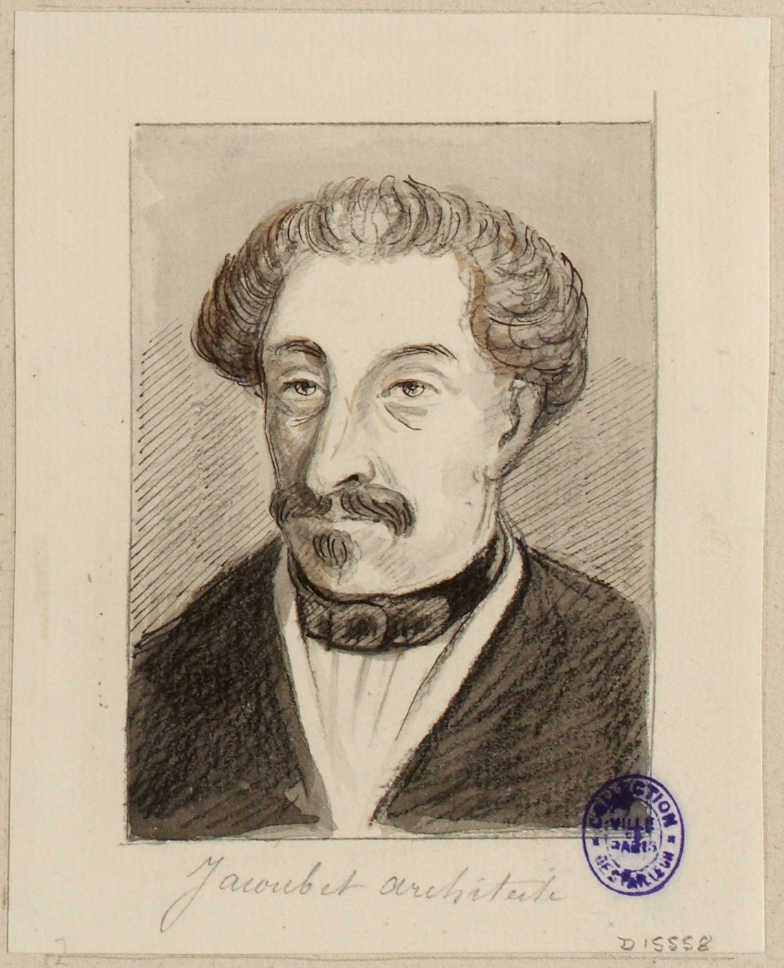 Anonyme, Portrait de l'architecte Jacoubet