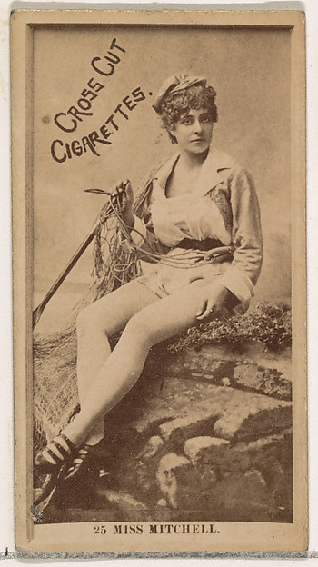 W. Duke, Sons & Co., Card Number 25, Miss Mitchell, from the Actors and Actresses series (N145-2) issued by Duke Sons & Co. to promote Cross Cut Cigarettes