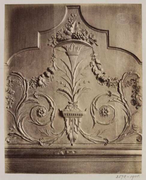 Atget, Jean-Eugène-Auguste, Ornamental panel, Hôtel de Lauzun, Paris, France