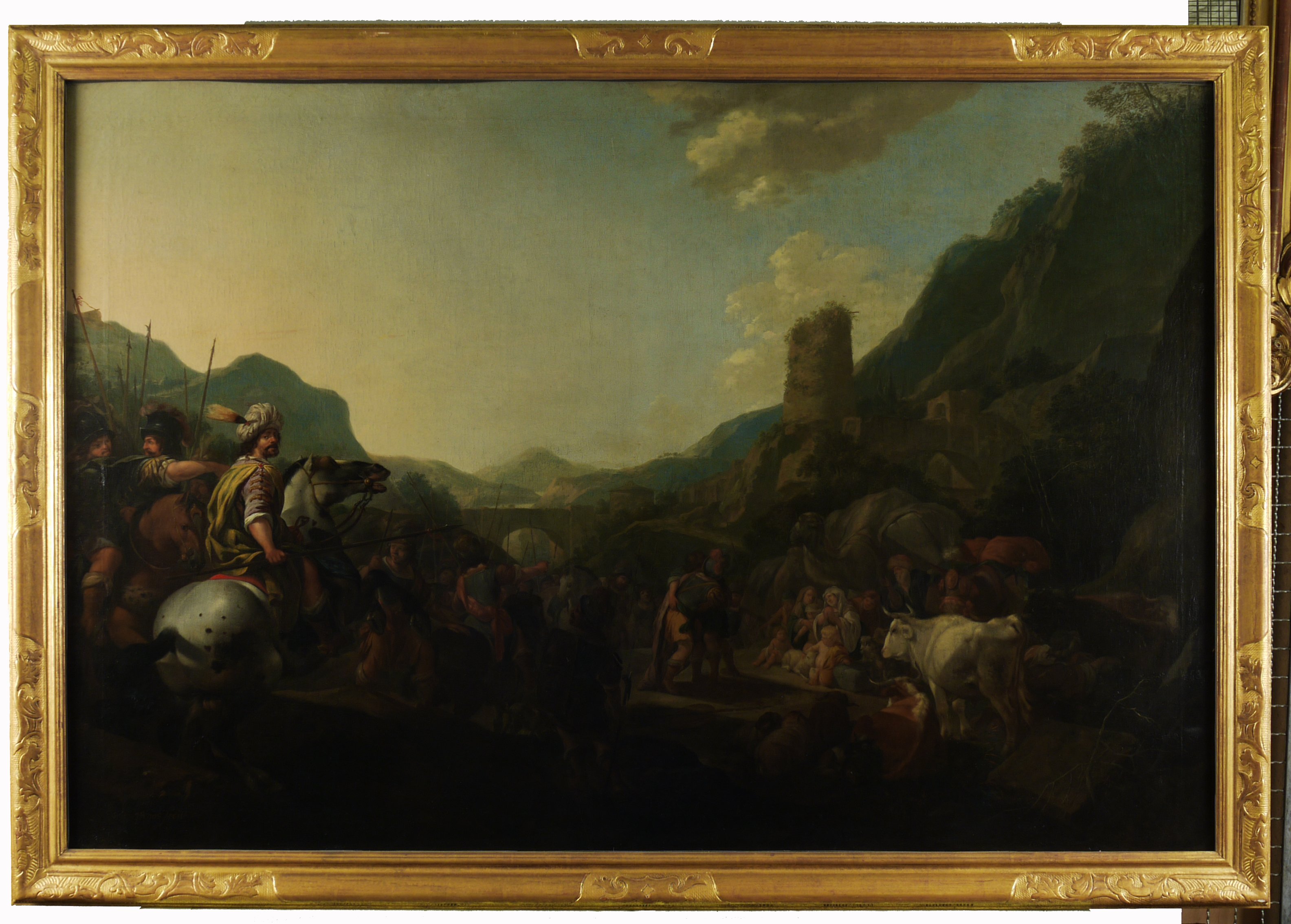 Johann Heinrich Roos, Die Versöhnung von Jakob und Esau (siehe auch HM_1979_0052 Jakobs Flucht)