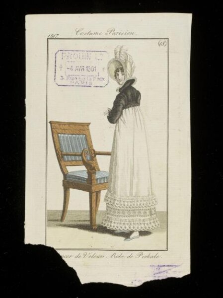 Unknown, Spencer de Velours. Robe de Perkale.