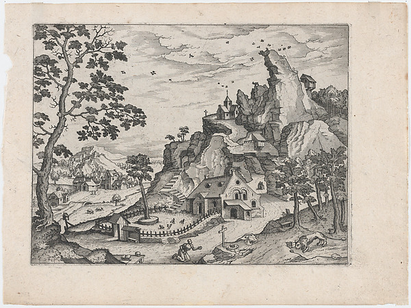 Lucas Gassel, Landscape with Saint Jerome