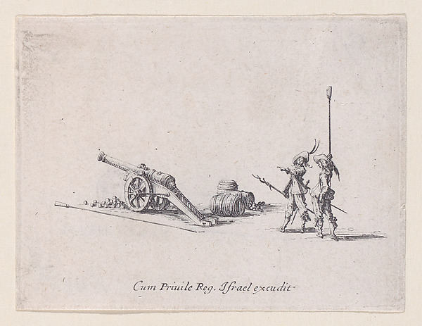 Jacques Callot, L'Exercice du Canon: La Preparation (Drill of the Cannon: The Preparation), from "Les Exercices Militaires" (The Military Exercises)