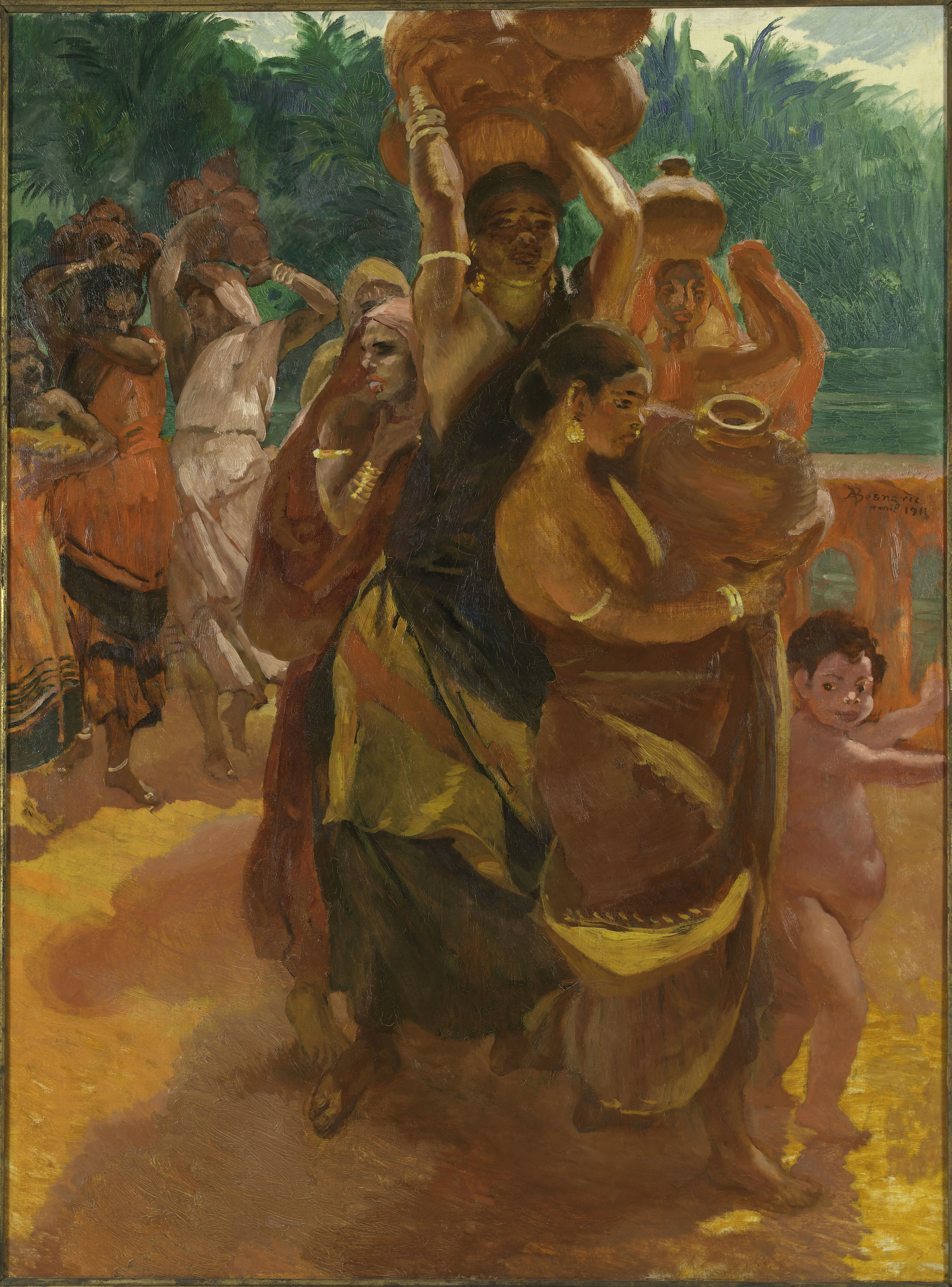 Albert Besnard, Sur le Pont de Trichinopoly (Inde)