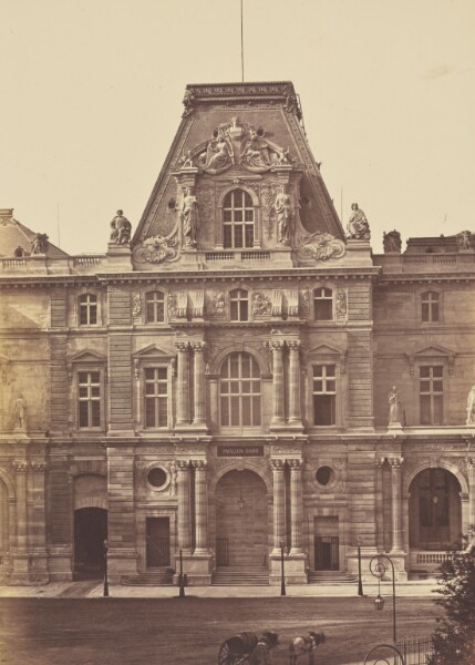 Édouard Baldus, [The Pavillon Daru, Louvre, Paris]