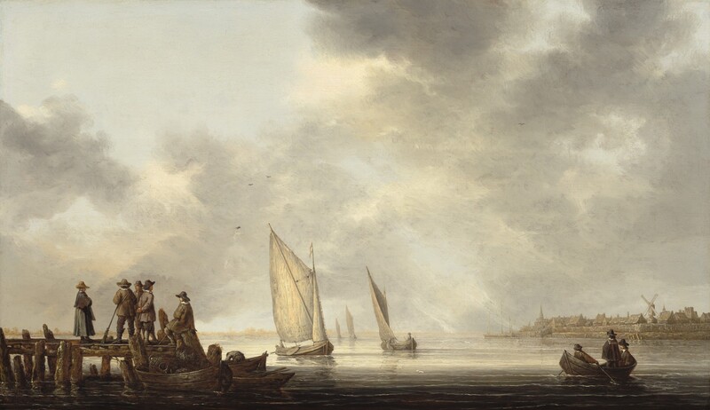 Aelbert Cuyp, A Pier Overlooking Dordrecht