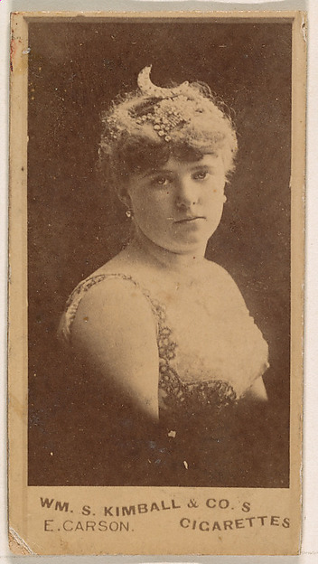 William S. Kimball & Company, Emma Carson, from the Actresses series (N203) issued by Wm. S. Kimball & Co.