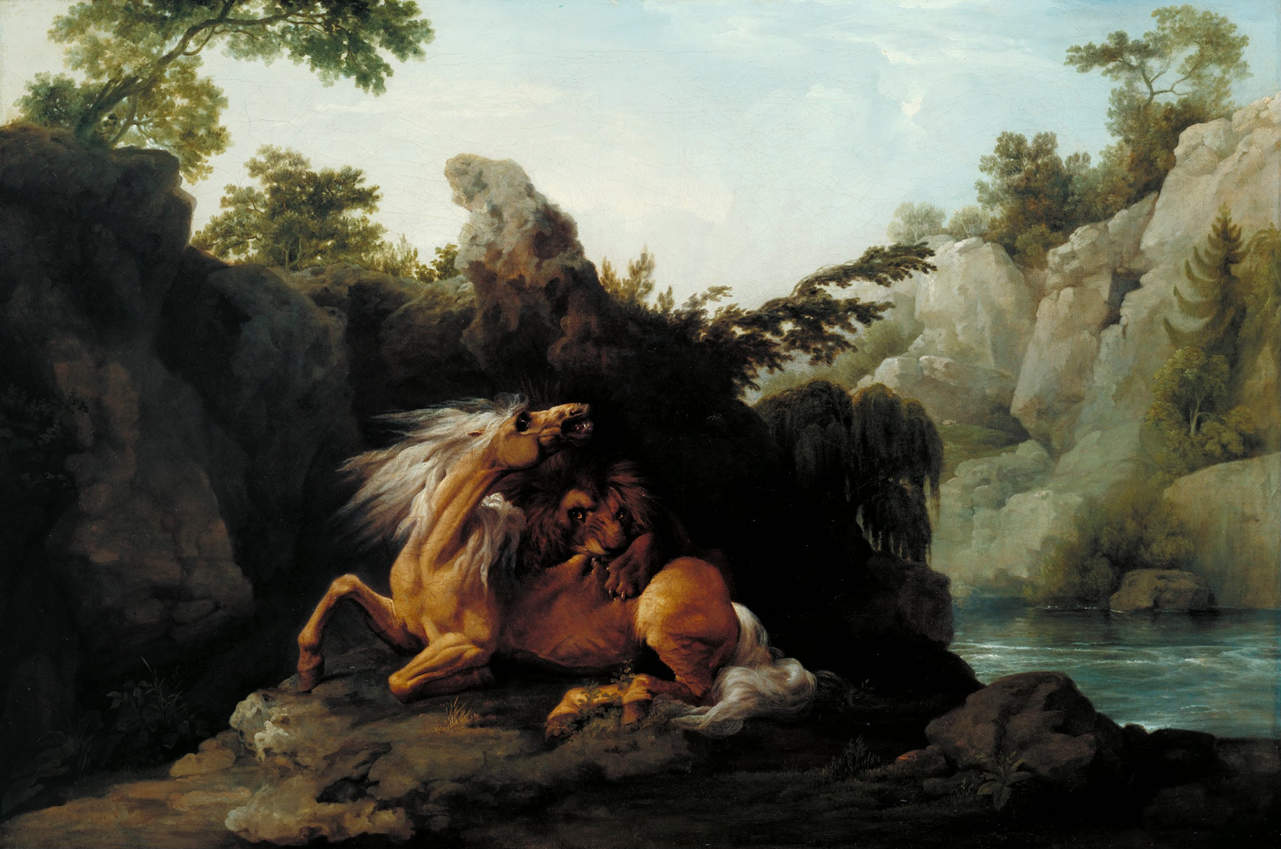 George Stubbs, Horse Devoured by a Lion