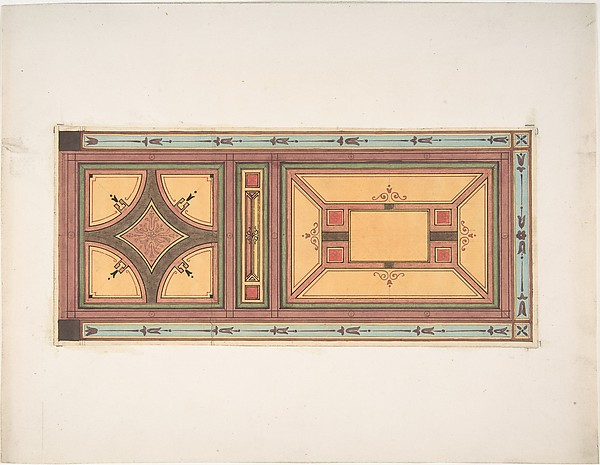 Jules-Edmond-Charles Lachaise, Pompeiian Design for Paneling