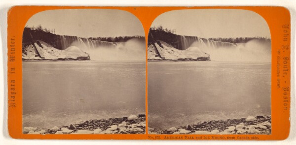 John P. Soule, American Fall and Ice Mound, from Canada side.