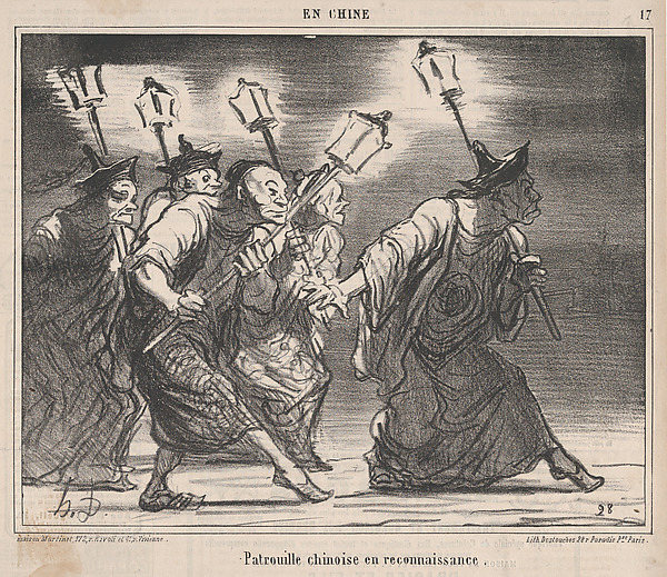Honoré Daumier, Patrouille chinoise en reçonnaissance, from En Chine, published in Le Charivari, November 7, 1859