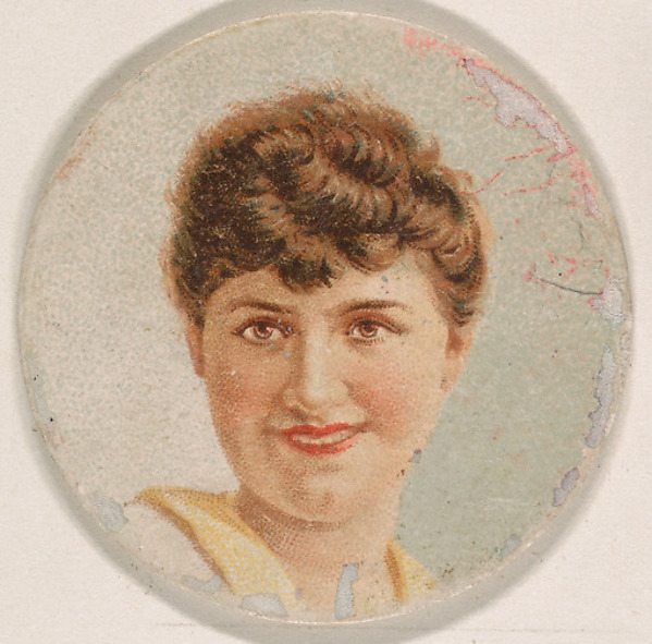 Kinney Brothers Tobacco Company, Portrait of woman, from the Novelties series (N228, Type 1) issued by Kinney Bros.