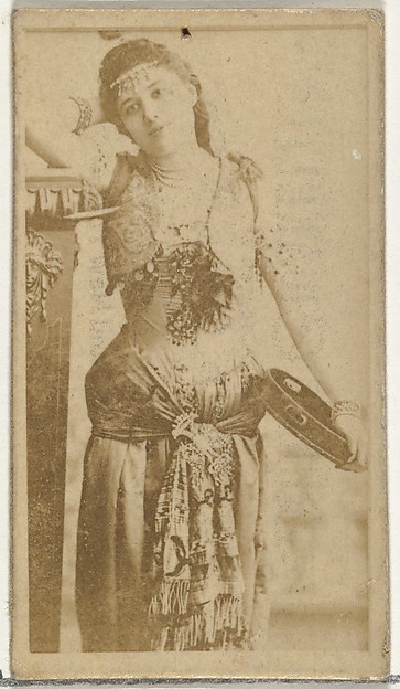 W. Duke, Sons & Co., [Child holding tambourine], from the Actors and Actresses series (N145-8) issued by Duke Sons & Co. to promote Duke Cigarettes