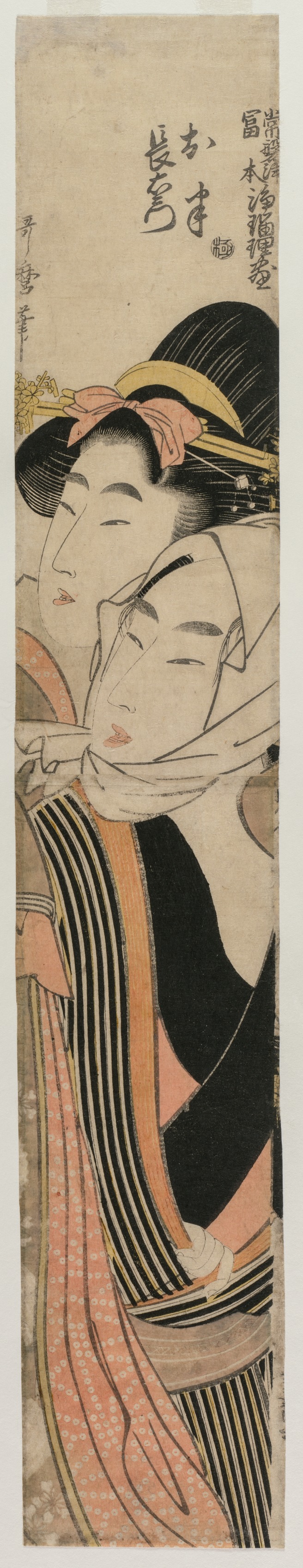 Kitagawa Utamaro, The Lovers Ohan and Choemon (from the series Joruri Ballads in the Tokiwazu and Tomimoto Styles)