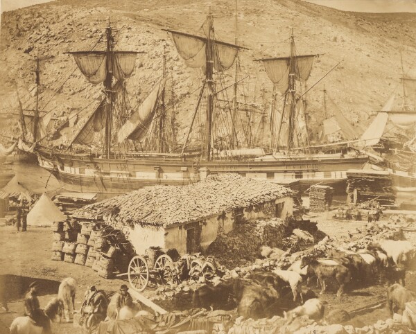 Roger Fenton, Harbour of Balaklava, The Cattle Pier.