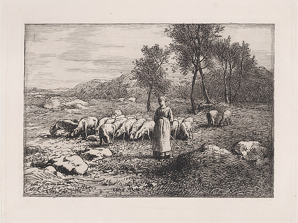 Charles Jacque, Troupeau de Porcs