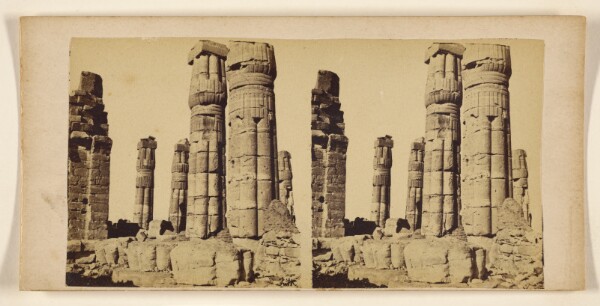 Francis Frith, [The Columns of Armmothoph III at Saleb. Ethiopia.]
