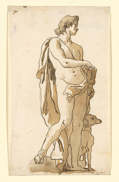 Giovanni Domenico Tiepolo, Meleager, Turning to the Right