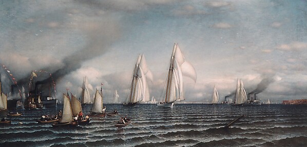 Samuel Colman, Finish—First International Race for America's Cup, August 8, 1870