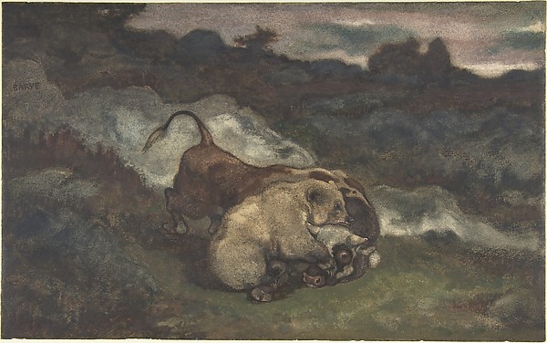 Antoine-Louis Barye, Bear Killing a Bull