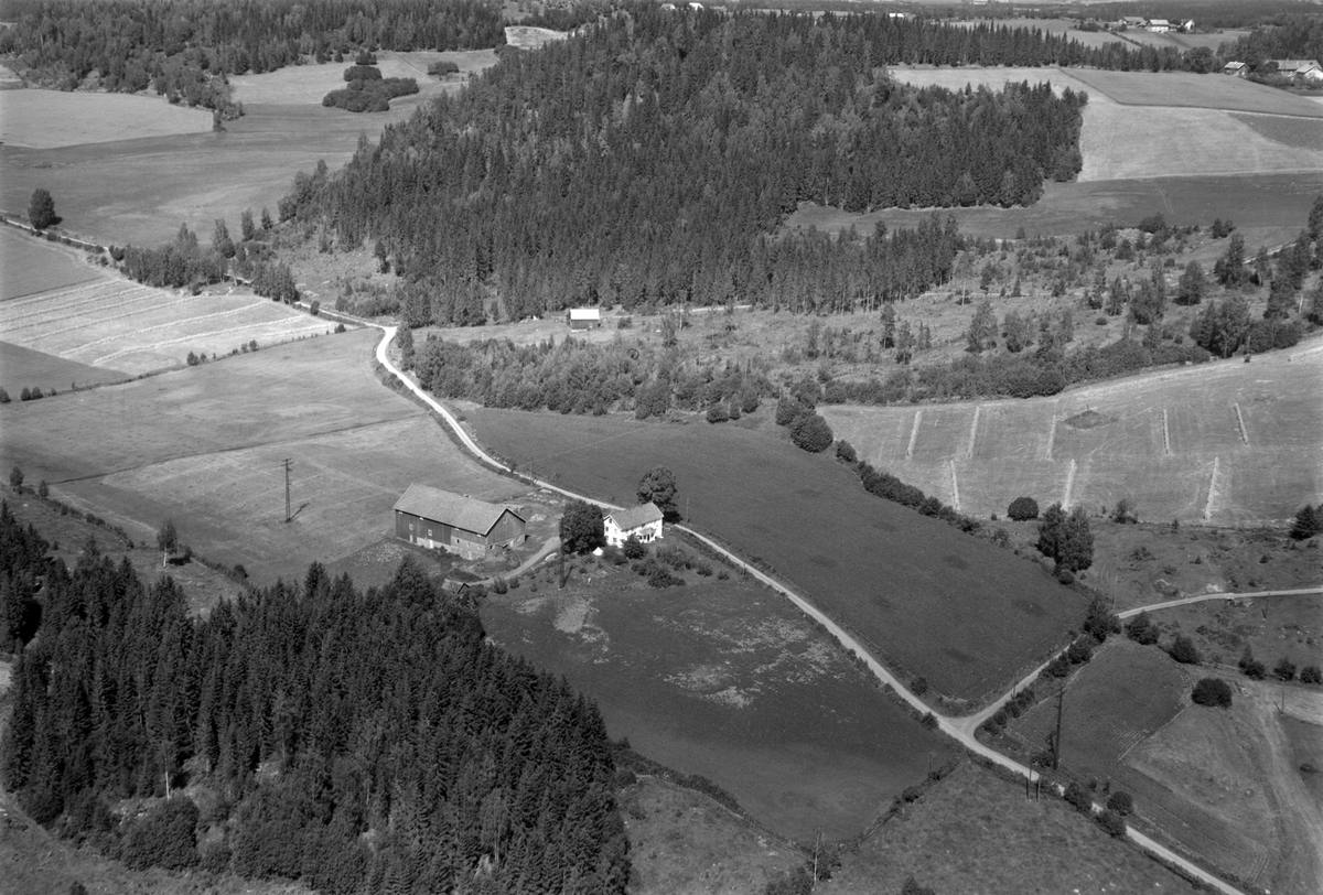 Widerøes Flyveselskap A/S, Flyfoto av Lillemælum, Gaupen, Ringsaker.