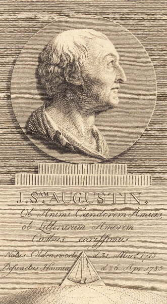 J.F. Clemens, Sekretær i krigskancelliet Johan Samuel Augustin