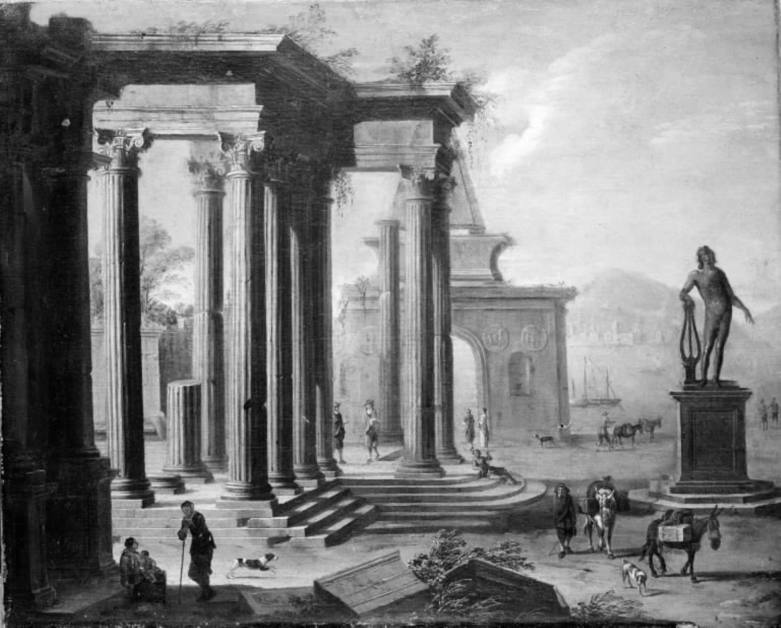 Alessandro Salucci, Kolonnade i ruiner
