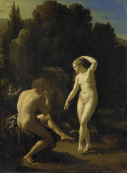 Adriaen van der Werff, A Nymph Dancing to a Shepherd's Flute