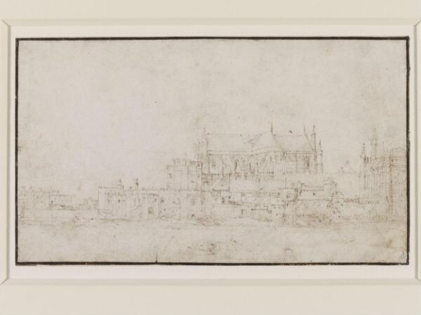 Unknown, Westminster Abbey and Parliament House from the Thames