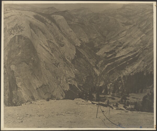 Louis Fleckenstein, [Mountainous Landscape with Telephone Poles]