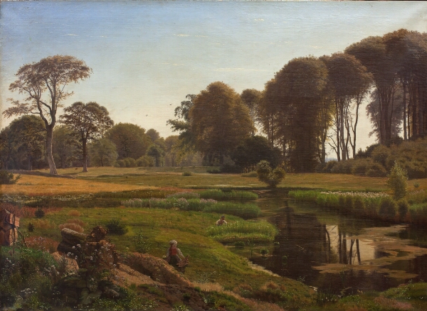 Vilhelm Kyhn, En sommerdag. Motiv fra Horneland ved Fåborg