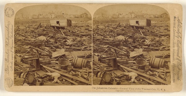 George Barker, The Johnstown Calamity - General View of the Wrecked City, U.S.A.