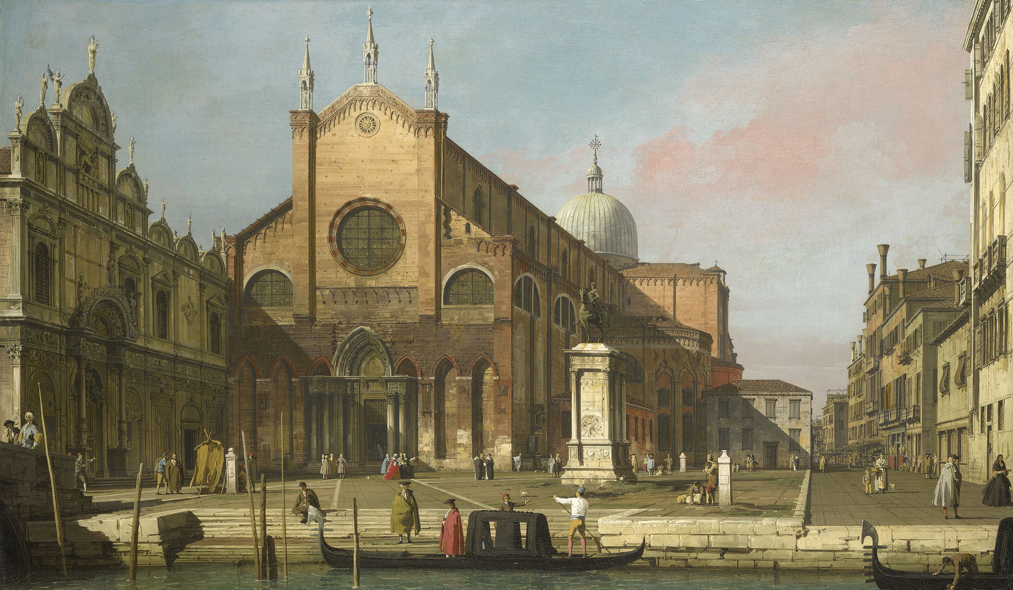 Canaletto, Venice: The Campo SS. Giovanni e Paolo