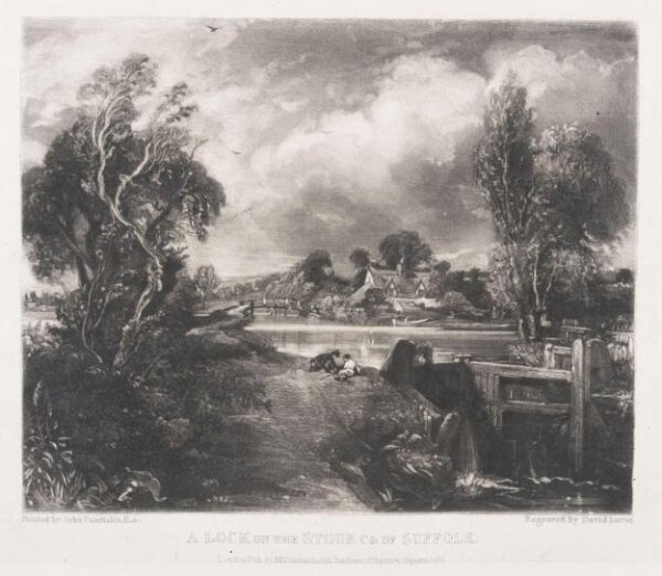 Constable, John RA, A LOCK ON THE STOUR CO: OF SUFFOLK