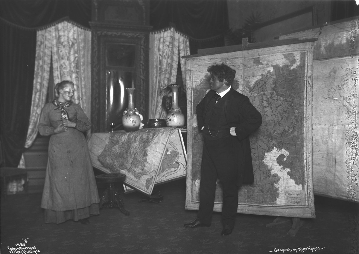 Anders Beer Wilse, Prot: Nationaltheateret Geografi og Kjærlighed med Björnson og frk. Brun