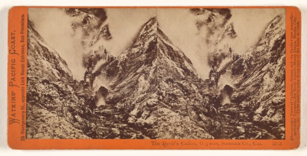 Carleton Watkins, The Devil's Canon, Geysers, Sonoma Co., Cal.
